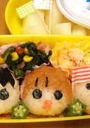 キャラ弁☆うちの３姉妹＊フースーチー-レシピのメイン写真