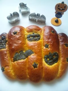 ハロウィンに作ろう!!かぼちゃパン^^-レシピのメイン写真