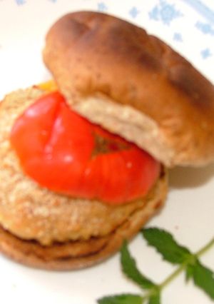 アメリカ　揚げない海老カツバーガー-レシピのメイン写真