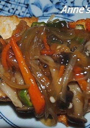厚揚げのネバトロ野菜あんかけ-レシピのメイン写真