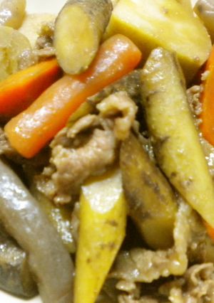 里芋と牛肉の味噌味煮-レシピのメイン写真