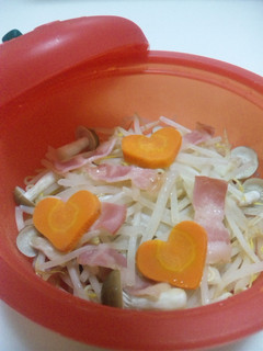 もやしとベーコンの温野菜♪-レシピのメイン写真