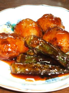 揚げ里芋とオクラの甘辛煮 (^∀^*)-レシピのメイン写真
