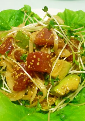 ☆アボカド&マグロ☆わさ醤SALAD♪　-レシピのメイン写真