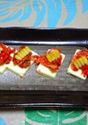オープンチーズのキムチのせ-レシピのメイン写真