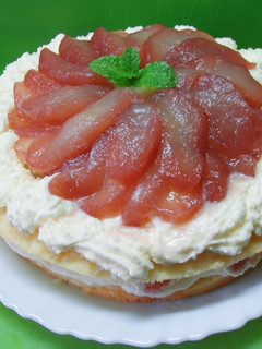梨のショートケーキ-レシピのメイン写真