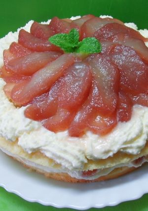 梨のショートケーキ-レシピのメイン写真