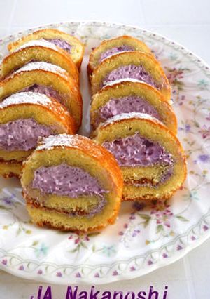 “巨峰のロールケーキ”-レシピのメイン写真