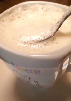 バリスタで簡単★豆乳あずきラテ♪-レシピのメイン写真