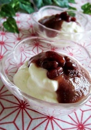 ヨーグルトで旨々♪甘納豆ホエークリーム-レシピのメイン写真