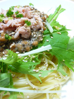 つぶつぶで激ウマ!なっとんぶり和風パスタ-レシピのメイン写真