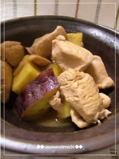 ピリッと♪鶏肉とさつまいもの甘辛煮-レシピのメイン写真