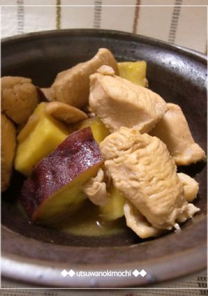 ピリッと♪鶏肉とさつまいもの甘辛煮-レシピのメイン写真