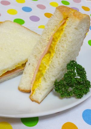 かぼちゃ✿ハムのサンドイッチ-レシピのメイン写真