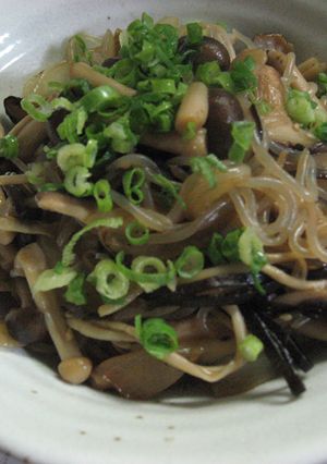 カロリーオフ！キノコと昆布の蒟蒻パスタ-レシピのメイン写真