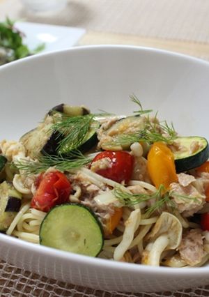 茄子とツナのパスタ-レシピのメイン写真