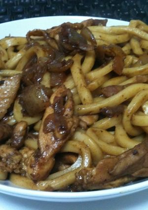 焼きカレーうどん-レシピのメイン写真