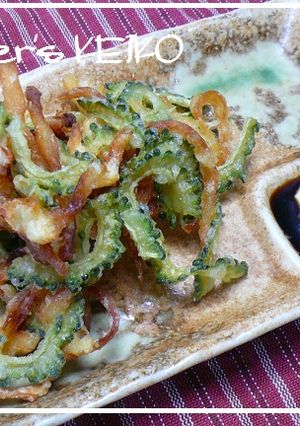 【農家のレシピ】ゴーヤとするめの天ぷら-レシピのメイン写真