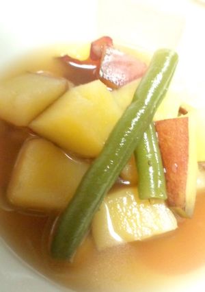 甘党家族のためのさつまいもの煮物-レシピのメイン写真