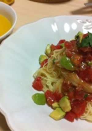 トマトいっぱい！冷製パスタ☆-レシピのメイン写真