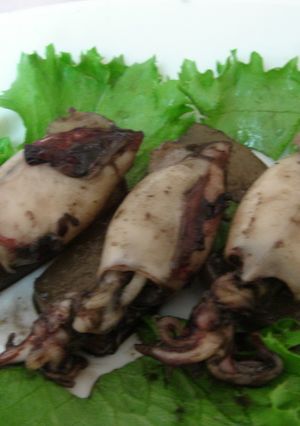 ヤリイカと大根のいか墨煮-レシピのメイン写真