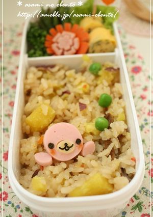 キャラ弁☆ソーセージでさくらごまちゃん!-レシピのメイン写真