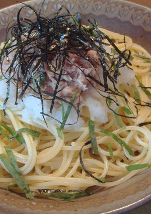 簡単！ツナと大根おろしの青じそパスタ♪-レシピのメイン写真