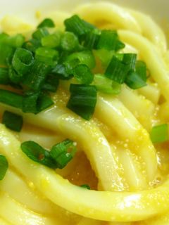 たらこで洋風☆釜玉うどん-レシピのメイン写真