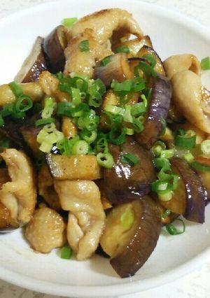 なすと鶏皮のピリ辛炒め-レシピのメイン写真