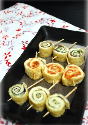 お弁当に♫♪油揚げのくるくる【3種】-レシピのメイン写真
