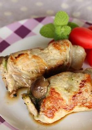 バジル風味♪豚肉のきのこ巻き-レシピのメイン写真