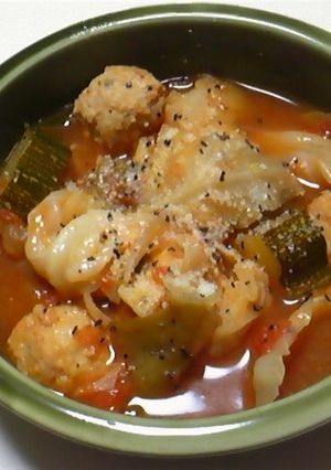 お野菜たっぷり肉団子スープ-レシピのメイン写真
