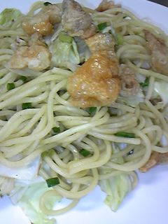 絶品☆鶏皮ねぎ焼きそば-レシピのメイン写真