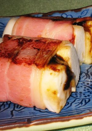 海苔とチーズのはんぺんサンドベーコン巻き-レシピのメイン写真