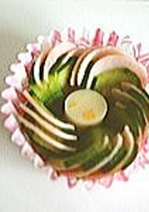 お弁当に♪緑色のおかず♪胡瓜とハムと蒲鉾-レシピのメイン写真