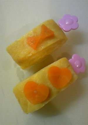 崩壊しにくいキャラ弁おかず♪デコ卵焼き-レシピのメイン写真