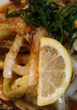 焼きなすとイカのわさびマリネ-レシピのメイン写真