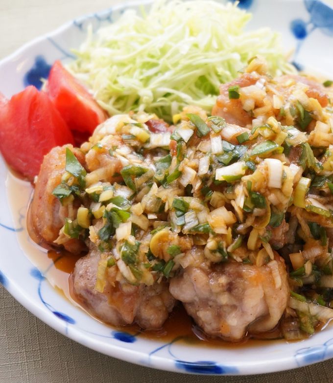 鶏肉とネギたっぷりの香味ダレ-レシピのメイン写真