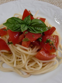 トマトとバジルの冷製パスタ♪-レシピのメイン写真