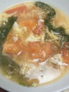 トマトとレタスとたまごのスープ-レシピのメイン写真