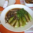 チンゲン菜と舞茸の姿蒸し焼き