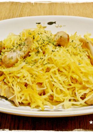 金糸瓜のバター醤油炒め-レシピのメイン写真
