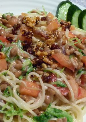 納豆パスタ-レシピのメイン写真