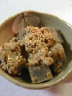 こんにゃくの味噌煮-レシピのメイン写真