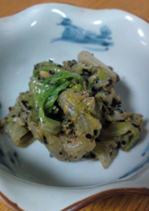 たくさん食べられる★レタスのごまあえ-レシピのメイン写真