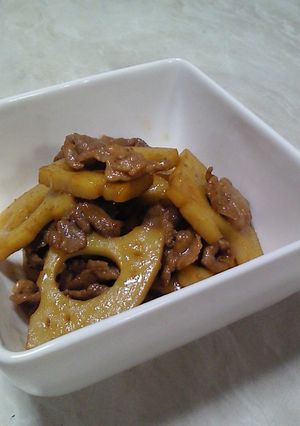 マムー家のレンコンと豚肉のきんぴら-レシピのメイン写真