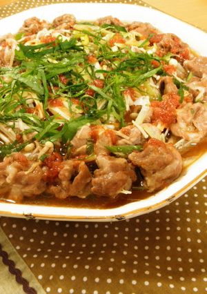 豚コマの梅ポン-レシピのメイン写真