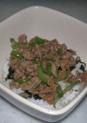 簡単♪節約♪豚ひき丼♪-レシピのメイン写真