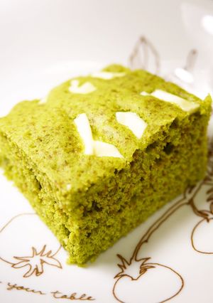 ＊ルクエde抹茶ホワイトチョコ蒸しケーキ-レシピのメイン写真