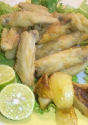 ほくほくにんにくとカラリ手羽中の揚げ焼き-レシピのメイン写真